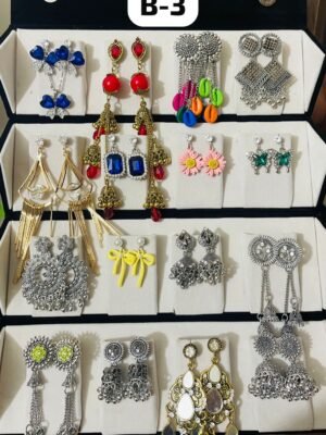 কালো ঝুমকা বক্স - ১৬ সেট B Serial