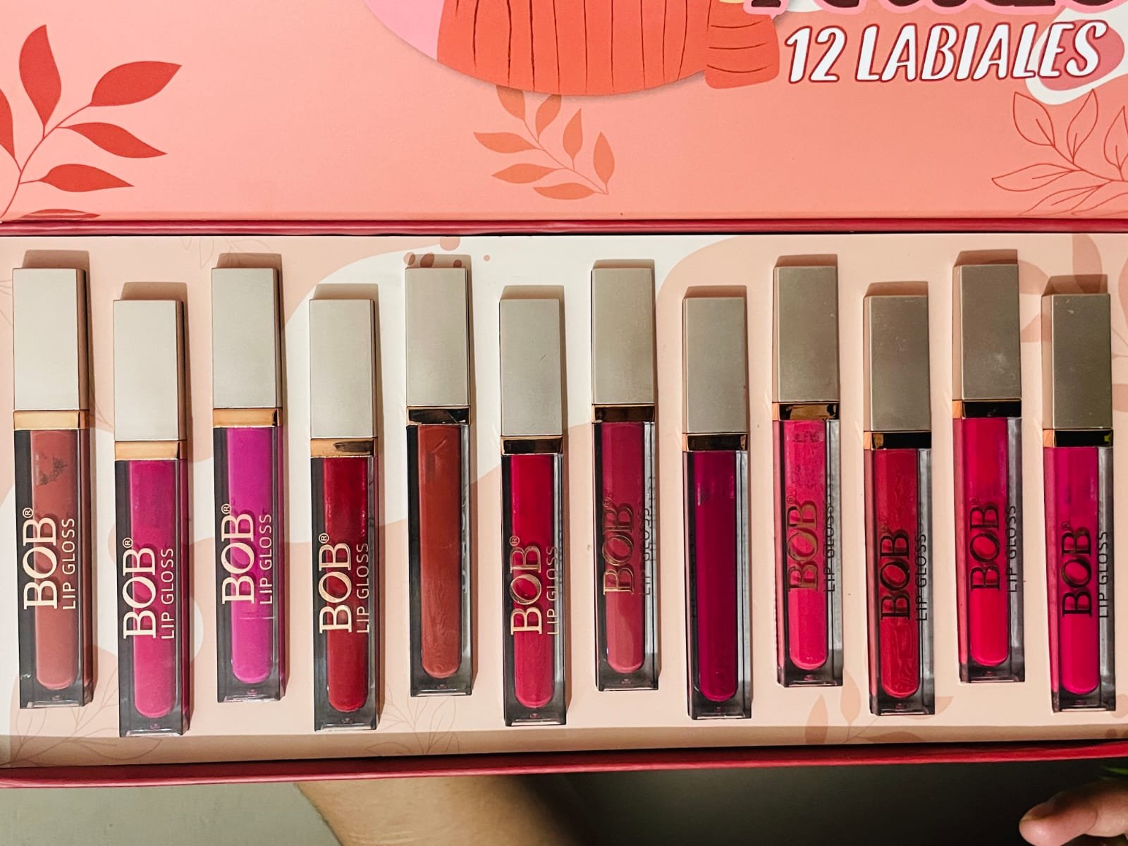 BOB Perfect Nude 12 Color Lip Gloss Set.